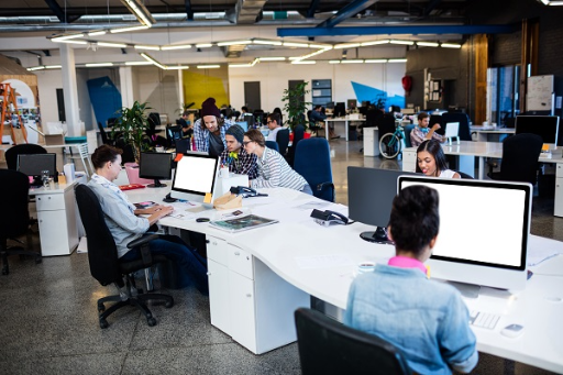 Public administration workspace illustrating integrated document management