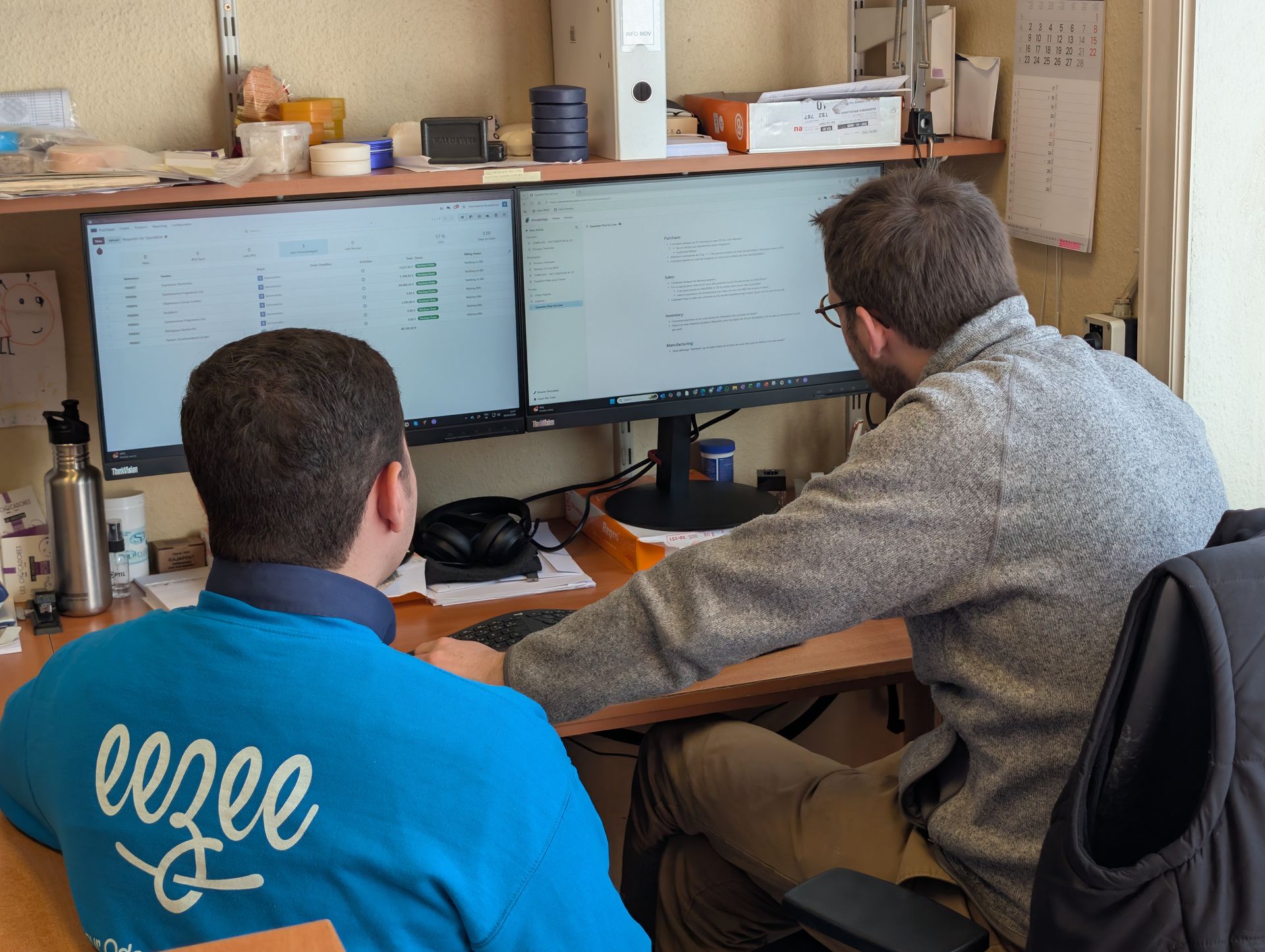 Eezee-It consultants working on an Odoo audit